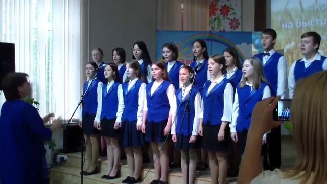"Как пойду я на быструю речку" рус.нар.песня Хор "Капель" ДШИ №1 руководитель Вишневская Т.В. смотреть онлайн