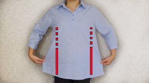 🌟Как легко уменьшить рубашку за 2 минуты! Этот способ сделает вас стройнее