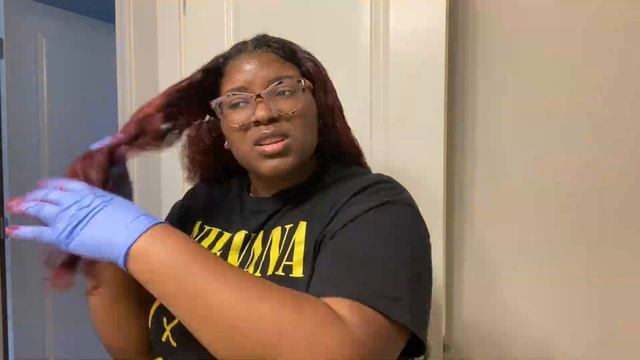 HOW I DYE MY NATURAL HAIR BURGUNDY/RED смотреть онлайн