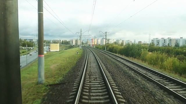 ГЖД Проезд Борского моста Н. Новгород чс 4т, поезд 089\90 Воркута-Нижний Новгород смотреть онлайн