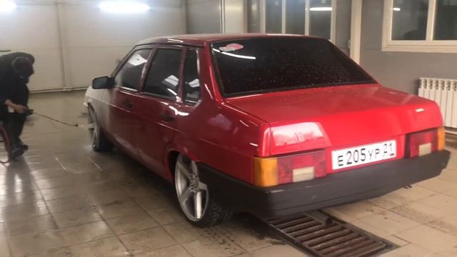 Красная 21099 на r18 Ддха на воссен Lada samara на гидре , не на пневме смотреть онлайн