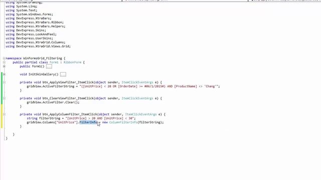 DevExpress WinForms Grid: Filtering & Locating Rows API смотреть онлайн