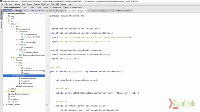 Spring framework dan spring boot tutorial 10 - Spring boot save table смотреть онлайн