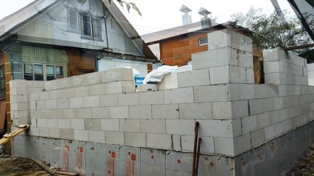 Пристройка к дому из газоблока