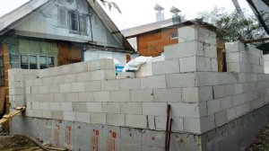 Пристройка к дому из газоблока