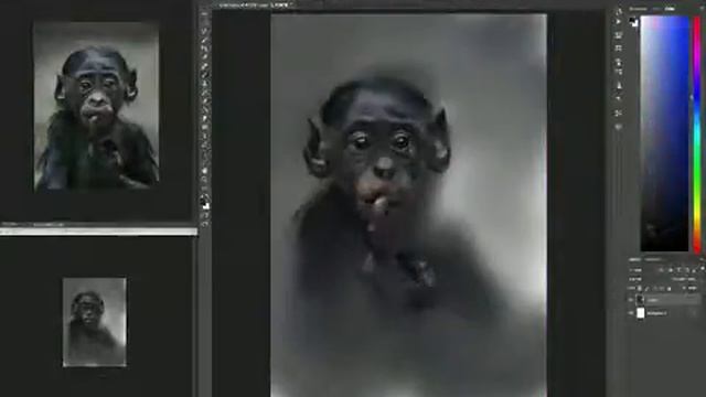 Photo study in photoshop with blur brush смотреть онлайн