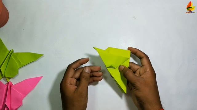 Origami Butterfly With Flapping Wings || Paper Flapping Butterfly || DIY смотреть онлайн