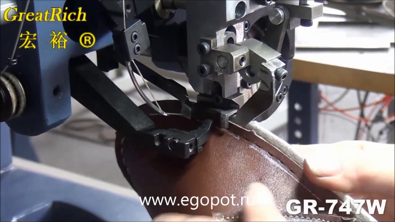 GR-747W Машина для пристрачивания заготовки к стельке смотреть онлайн
