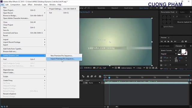 [Hướng dẫn] Bài 18: Dynamic Link Premiere Pro & After Effect CC 2015 смотреть онлайн