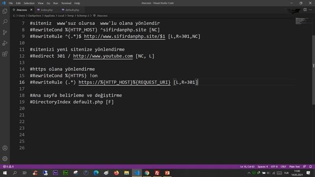 PHP Ders 182 Detaylı HTACCESS Kullanımı 2 смотреть онлайн