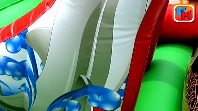 Надувной батут «Царство зверей», размер 5х5х2.8 м. смотреть онлайн
