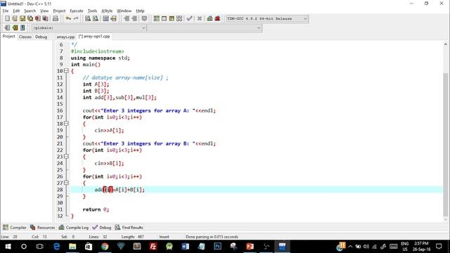 Array Operations in C++ | Addition Subtraction & Multiplication смотреть онлайн