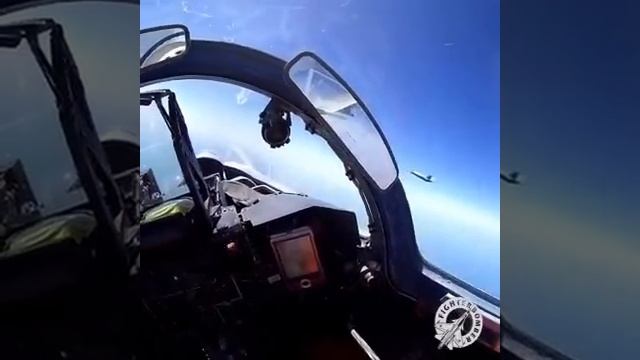 Su-27 Fighter Jet Intercepts F-35 Over Baltic Sea смотреть онлайн