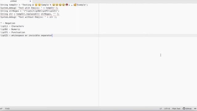 Remove Emojis from String using Salesforce Apex смотреть онлайн