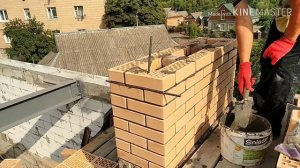 Дом с нуля. Кладка вентиляционных каналов облицовочным кирпичем