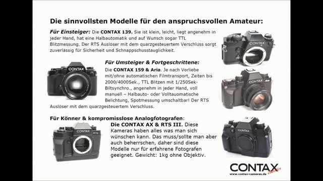 Contax Kameras 1974-2005 Kaufberatung - analog fotografieren смотреть онлайн
