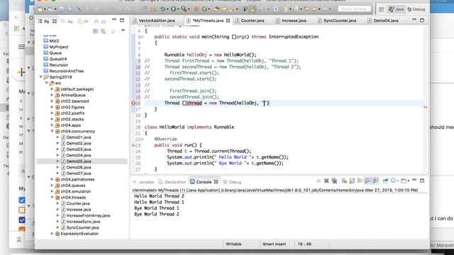 2 Creating an Array of Threads смотреть онлайн