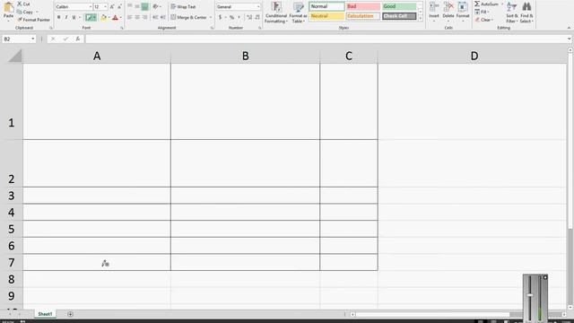 How to show cell borders in Microsoft Excel 2013 смотреть онлайн
