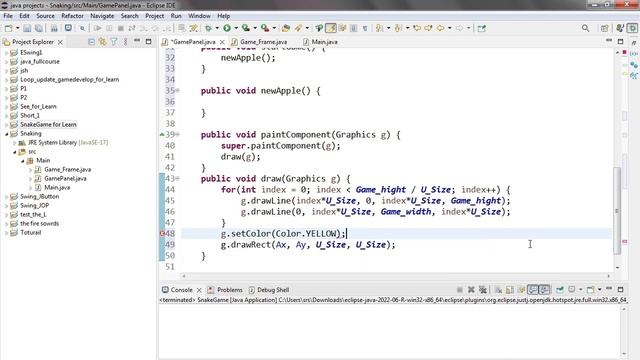 how to create a snakegame using Java #3 random apple ?? смотреть онлайн