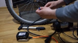 Как быстро накачать колесо от велосипеда
