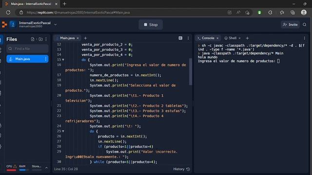 Main java InternalExoticPascal Replit Personal Microsoft Edge 2022 11 04 12 19 18 смотреть онлайн