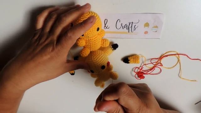 PIKACHU AMIGURUMI POKEMON CROCHET - TUTORIAL 2/2 смотреть онлайн