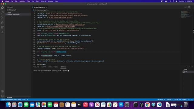 Spotify OAuth2 Implementation Example with Python Requests (oauthlib) смотреть онлайн