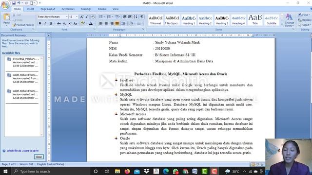 Perbedaan FireBase, MySQL, Microsoft Access & Oracle смотреть онлайн