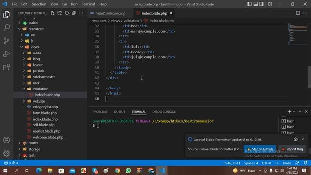 Part#01 || Bangla Tutorial | Basic Form Validation In Laravel | Laravel For Beginner Learner смотреть онлайн