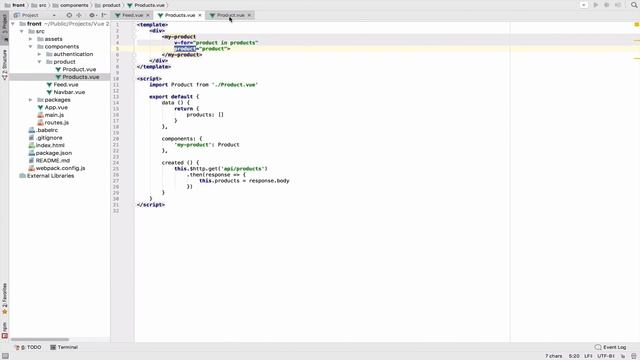 Vue 2.0 and Laravel 5.3 #13 Product Feed смотреть онлайн