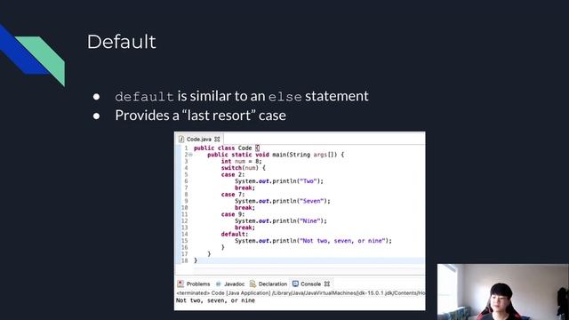 Intro to Programming and Java with TAB, Part 8: Switch Statements смотреть онлайн