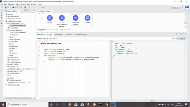 DataWeave 2.0 in MuleSoft 4 | DWL Transformations | JSON to JSON | JSON to XML | DWL Operators смотреть онлайн