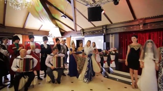 Кабардинская свадьба в ресторане "Березка" / Ахмед и Диана / 6.09.2014 смотреть онлайн