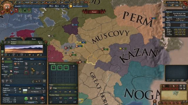 Europa Universalis IV Let's Play / Roleplay, THE LEGEND OF THIRD ROME, Muscovy 1444 #1 Gameplay Har