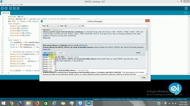 DHT22 Sensor Tutorial || How to Interface DHT22 with NodeMCU/ESP8266 смотреть онлайн