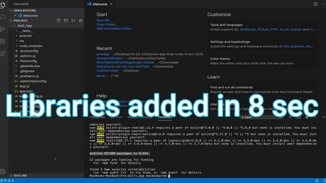 Create project with React Native смотреть онлайн