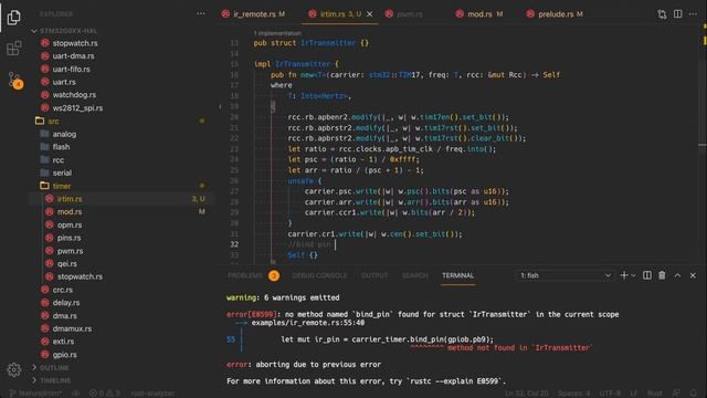 Embedded Rust: Infrared blinky. смотреть онлайн