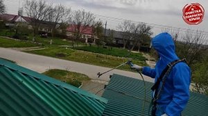 Покраска Выгоревшей кровли из профнастила