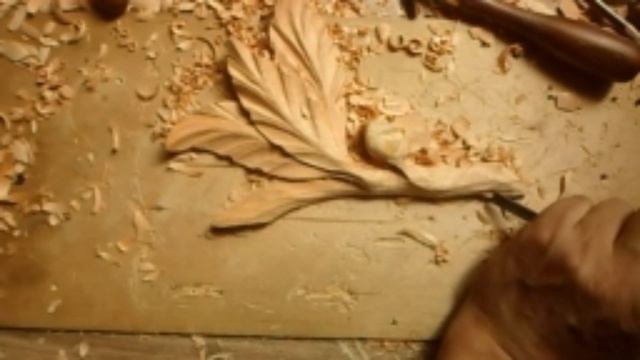 Резьба по дереву для начинающих. Резной лавровый лист. смотреть онлайн