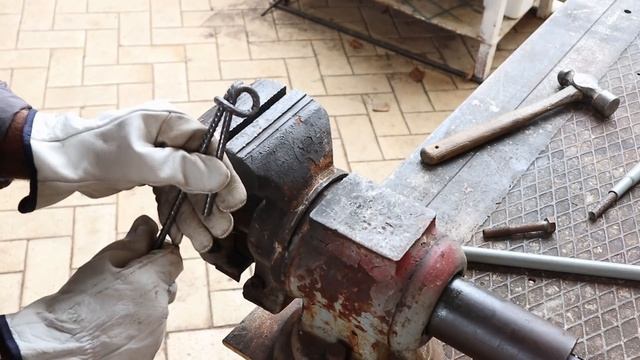 I Make A Steel Knot By Bending Rebar - Without HEATING - Metalworking Project.