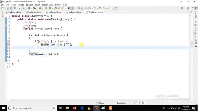 How To Print Alphabet V Pattern In Java смотреть онлайн