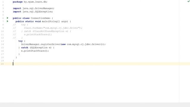 820 025 JDBC Connection смотреть онлайн