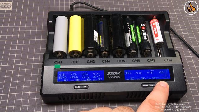 XTAR VC8S Обзор зарядного устройства.