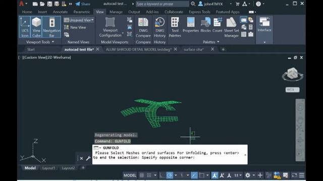 Unfold 3D Mesh Surfaces Into 2D Contour Inside AutoCAD смотреть онлайн