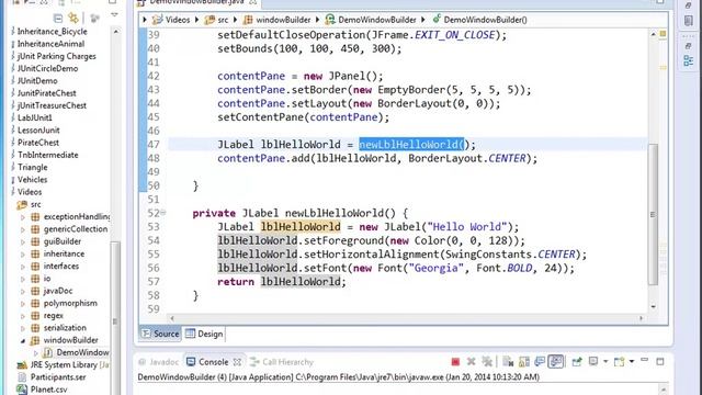 Java Basics - GUI with WindowBuilder 02 смотреть онлайн