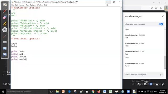 Part 3 | Python Operator | Python Tutorial For Beginners смотреть онлайн