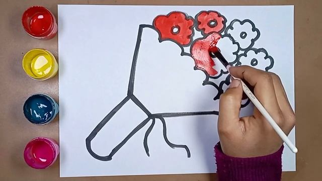КАК НАРИСОВАТЬ ЦВЕТА В БУКЕТЫ смотреть онлайн