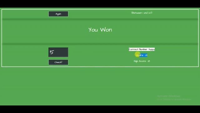 Guess the number game using Html, CSS, Bootstrap and jQuery смотреть онлайн