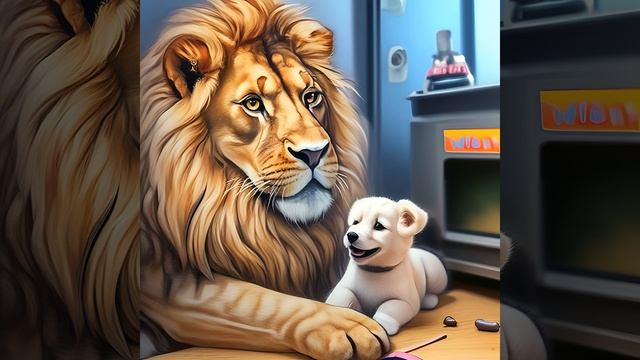 Лев и собачка. Рассказывает историю - Моя Аня смотреть онлайн