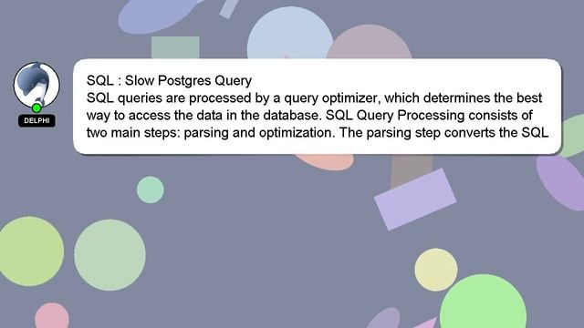 SQL : Slow Postgres Query смотреть онлайн